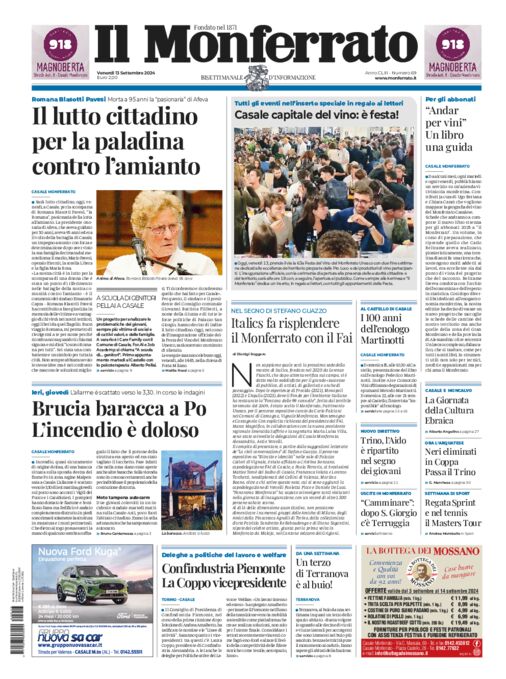 Il Monferrato - Edizione 69 del 13/09/2024